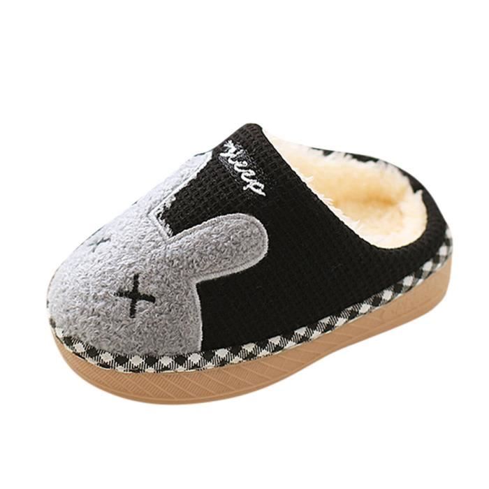 Toddler Infant Kids Bébé Chaud Chaussures Garçons & Filles Cartoon Soft-Semelle Pantoufles Chaussures