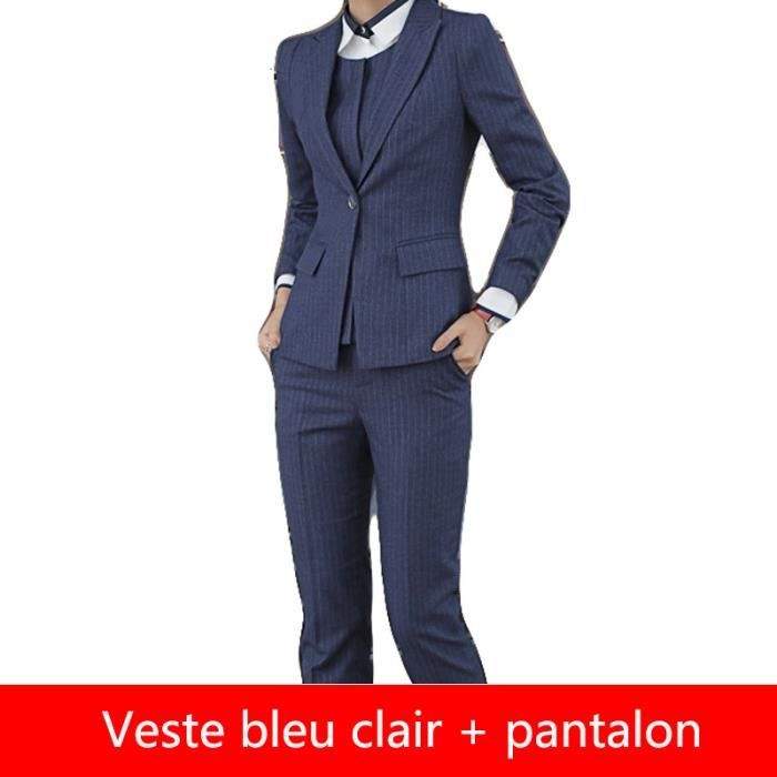 costume bleu clair femme