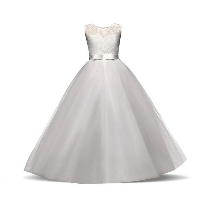 Funmoon Robe Fille Nouvelles Filles D Anniversaire De Mariage Parti Pageant Long Princesse Enfant Costume Enfants Vetements Blanc Achat Vente Robe Bientot Le Black Friday Cdiscount