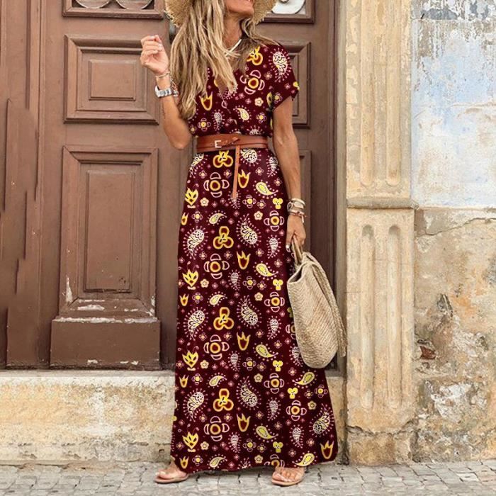 Longue deals robe fleuri