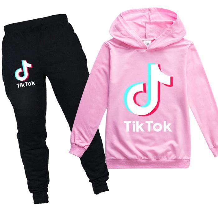 A2Z 4 Kids Survêtement Fille Tie-Dye Sassy – Ensemble Crop Top + Jogging Capuche – Rose Designer – 5-13 Ans – Ultra Confort & Style