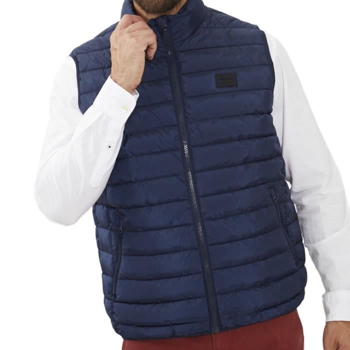Doudoune Sans Manches Marine Homme Jack Jones Warmer Bleu