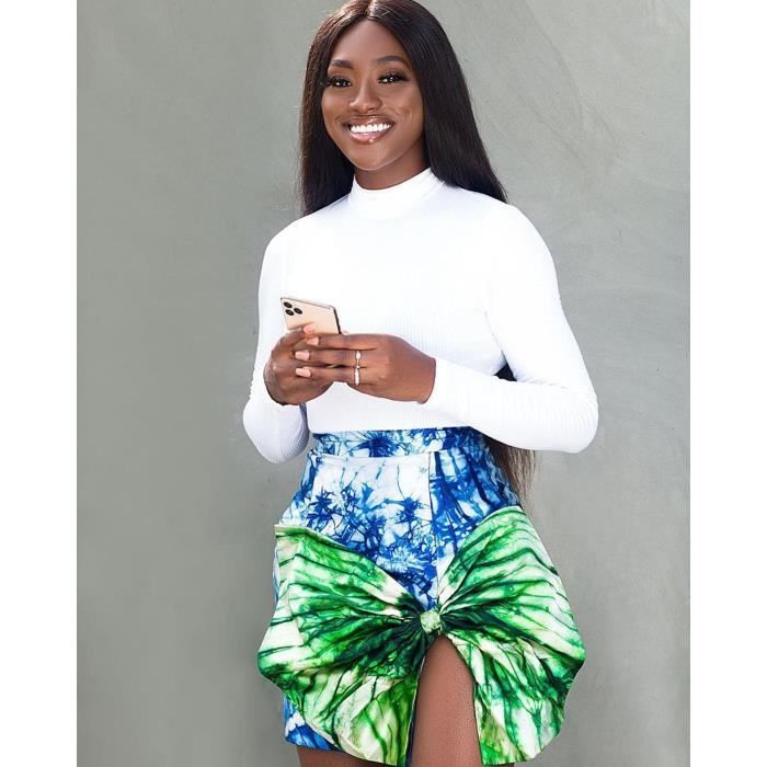 Jupe taille on sale haute avec noeud