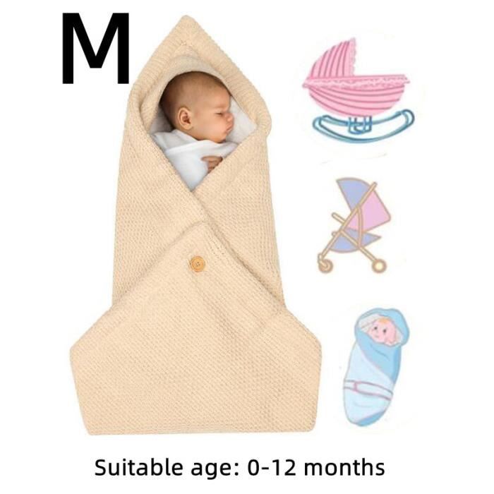 Couverture à capuche pour nouveau-né en polaire chaude avec jambes pour  poussette de 3 à 6 mois, Sac de couchage bébé - Cdiscount Puériculture &  Eveil bébé