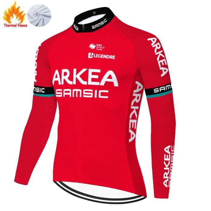 UGLY FROG Maillot Cyclisme Hiver – Manches Longues Respirant Avec Polaire | Pour Hommes
