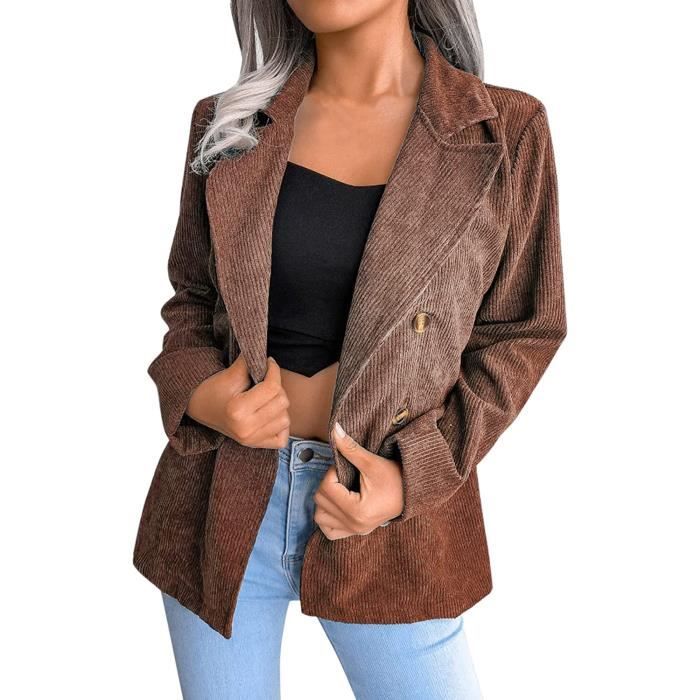 Veste longue velours cotelé femme top