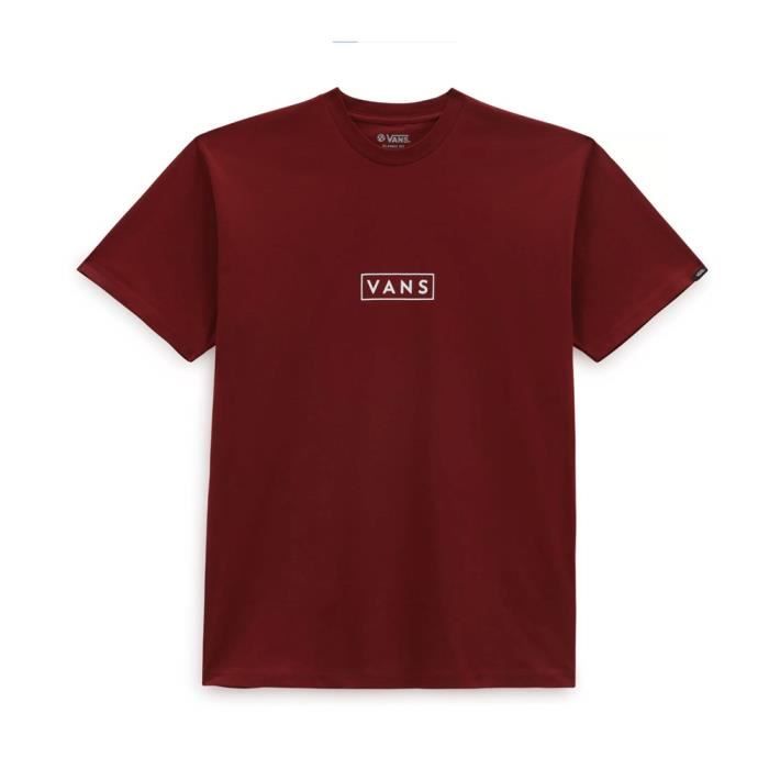 T shirt vans homme bordeaux sales