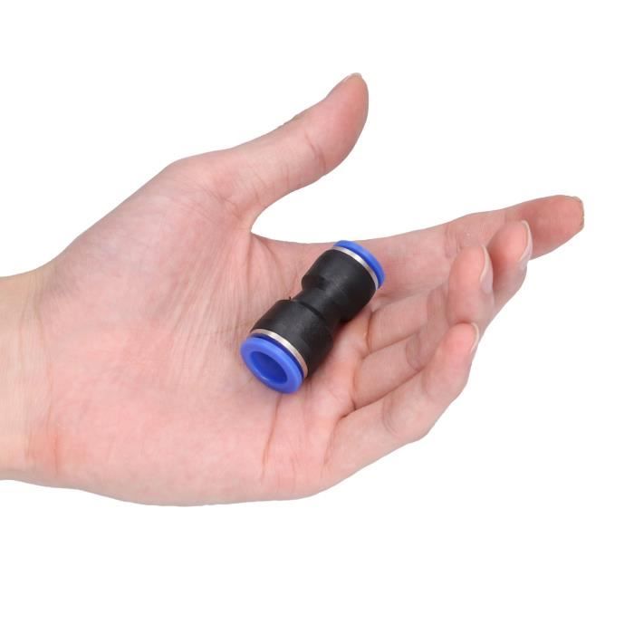 Lot 25 Connecteurs Pneumatiques T 16-8-16 Mm – Raccord Rapide PBT Pour Air Comprimé