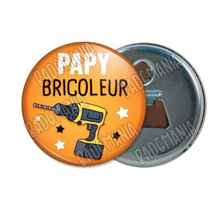 Decapsuleur Aimante Magnet Papy Bricoleur Perceuse Idee Cadeau Homme Grands Parents Anniversaire Fete Refrigerateur Cdiscount Maison