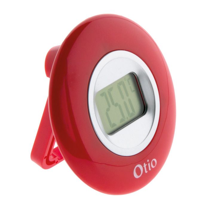 Thermomètre digital intérieur - Rouge - Otio Thermomètre digital intérieur - Rouge - Otio