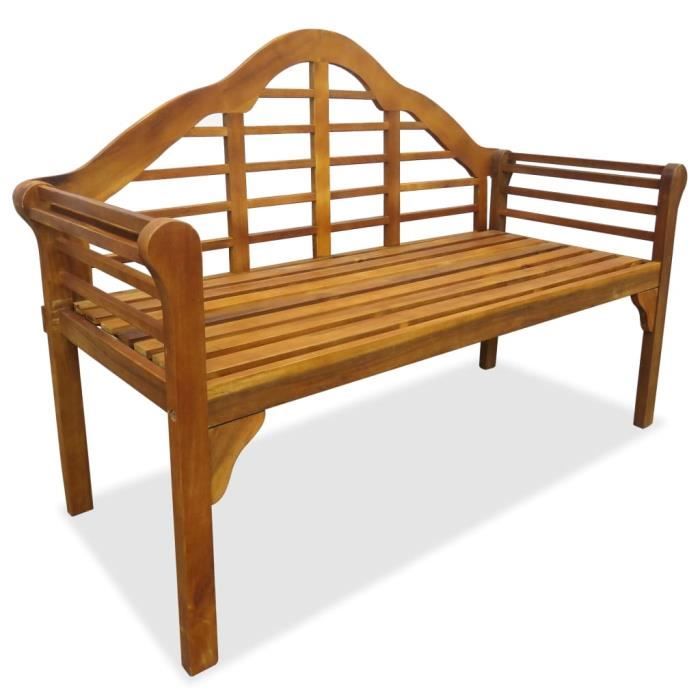 Banc De Jardin A 2 Places Banc D Exterieur Chaise De Jardin Bois D Acacia Massif Achat Vente Banc D Exterieur Banc De Jardin A 2 Places Cdiscount