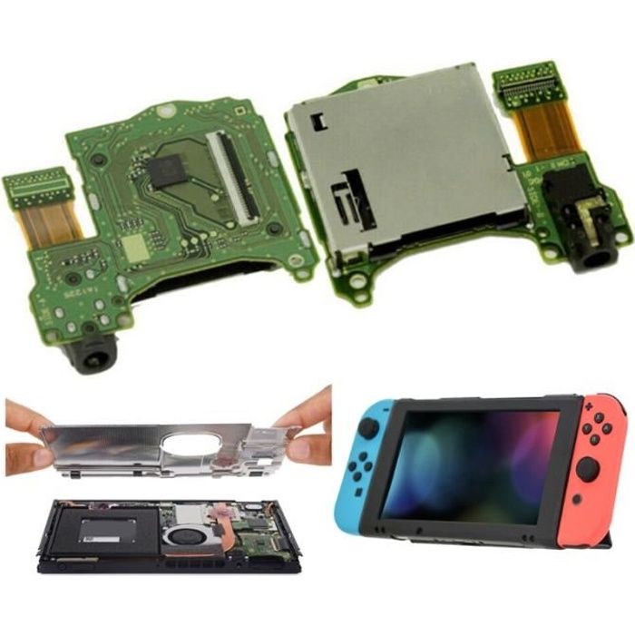 PIMPIMSKY Emplacement carte de lecteur cartouche de jeu,remplacement,Console,prise  de Port Jack Nintendo Switch,pièces de réparation - Cdiscount