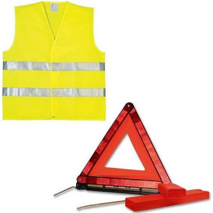 PLANET LINE Kit gilet PL7248 + triangle de signalisation