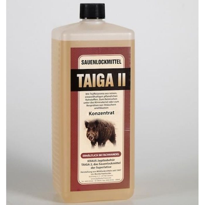 Attractif professionnel pour sangliers à l'arôme de truffe Taiga 100 ml de  concentré = 1 litre d'attractif naturel - Cdiscount
