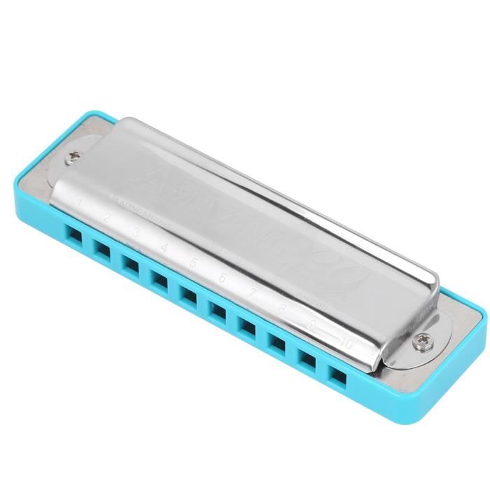 Harmonica Blues Harmonica 10 Trous Touche Bb Blues Harpe Instrument de