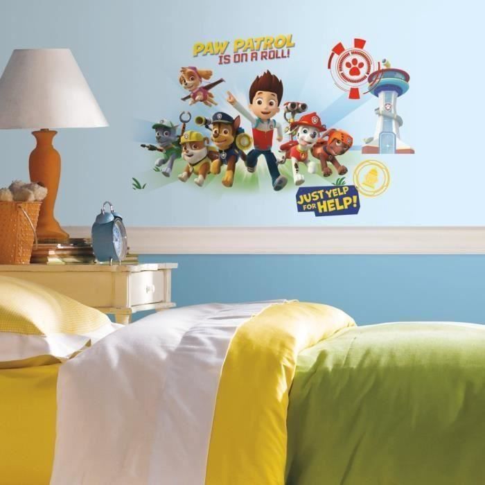 PAT PATROUILLE Sticker Chambre enfant Géant 70,6 x 41,90cm