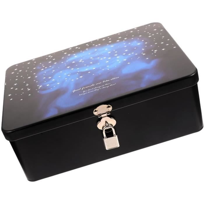 Boîte au trésor en bois | Boîte de rangement de coffre de pirate avec serrure et poignée - Boîte au trésor pour bijoux, jouets, cadeaux et décoration Boîte au trésor en bois | Boîte de rangement de coffre de pirate avec serrure et poignée - Boîte au trésor pour bijoux, jouets, cadeaux et décoration