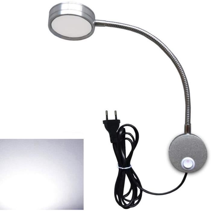 5W Eu Plug Lampe De Lecture Flexible Lampe De Chevet Led Avec ...