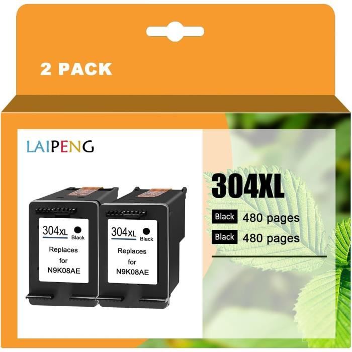 Cartouche D'encre 304 XL Noir Remanufacturée Pour HP Deskjet 2600 - Neuf