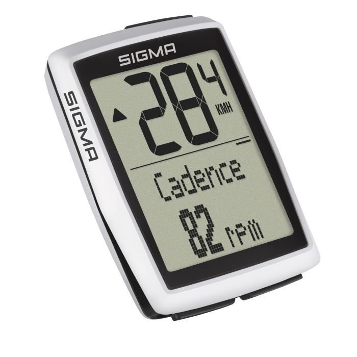 Compteur - Sigma - BC 12.0 WL STS - Blanc/noir - Taille unique - Adulte