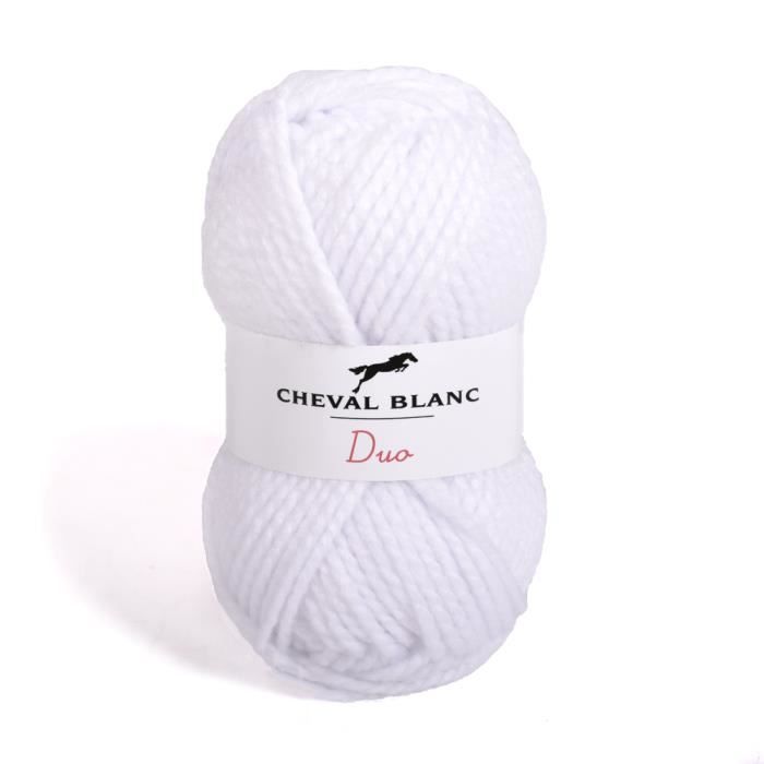Laines Cheval Blanc - VENISE Fil à Tricoter 50g - Le Fil Tweed Pour Un