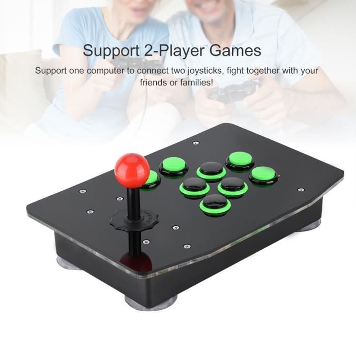 PILPOC – Manette Anti-stress Fidget Cube – 8 Fonctions – Console De Décompression – Avec étui – Noir Et Mixte