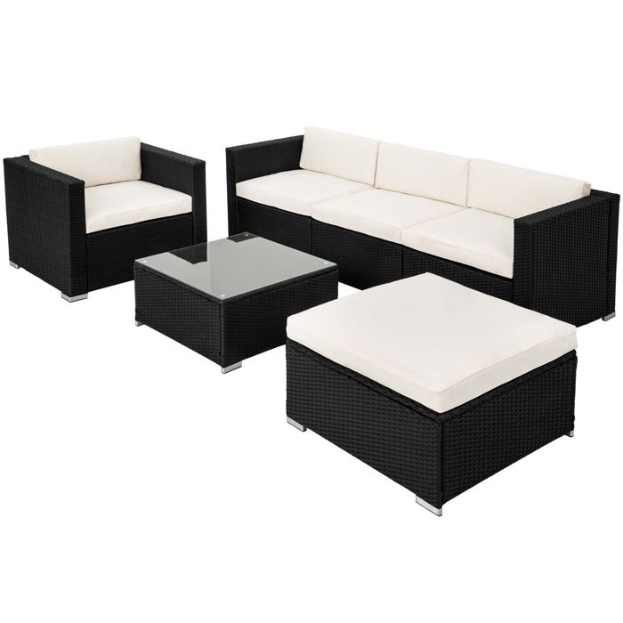 Salon De Jardin Résine Tressée Bonne Qualité Tectake Salon De Jardin Milan 5 Places Avec Canape De Jardin En Resine Tressee Structure Acier Noir Achat Vente Salon Bas De Jardin Salon De Jardin 401175 Cdiscount