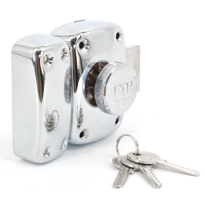 Verrou à Bouton Blanc Thirard 45mm Avec 12 Clés - Neuf