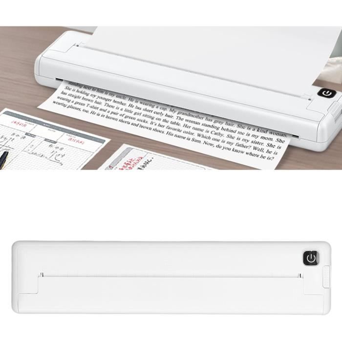 Imprimantes Portables Sans Fil Pour Mini Imprimante Thermique A4 Imprimante Sans Fil Pour Ios Et Imprimante Sans Encre I[J1662]