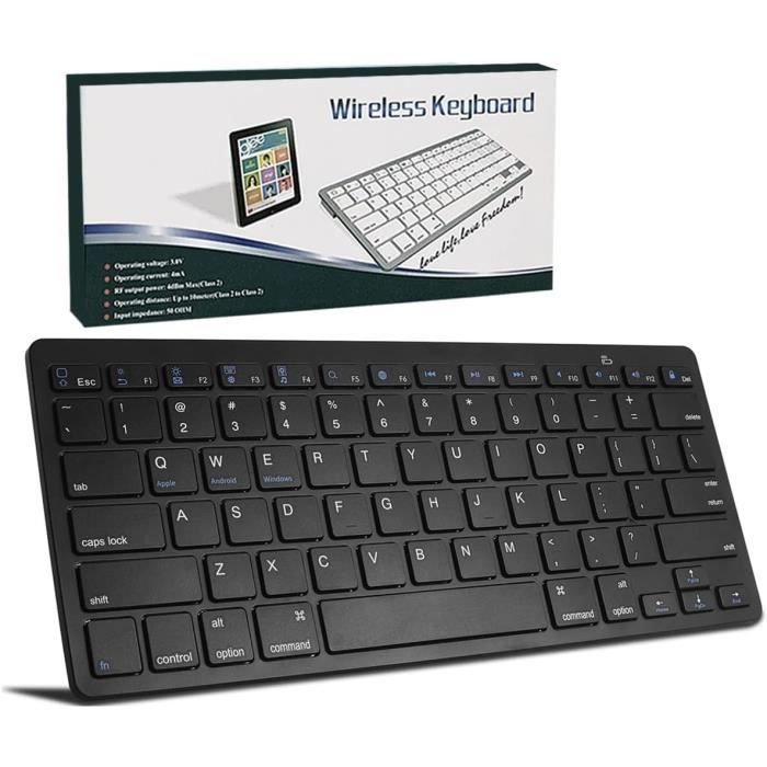 Clavier Bluetooth Mobile Argenté Pour IPad - Neuf Sous Blister - Marque ROHS