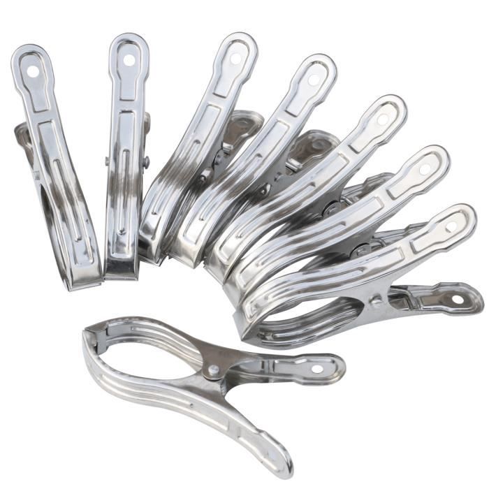 Lot De 4 Pinces à Serviettes Plage TRIXES - Modèle Tong Coloré, Clips De Voyage Résistants