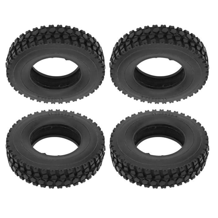 4pcs pneus de RC Crawler, pneus en caoutchouc accessoires pour 1/16 RC