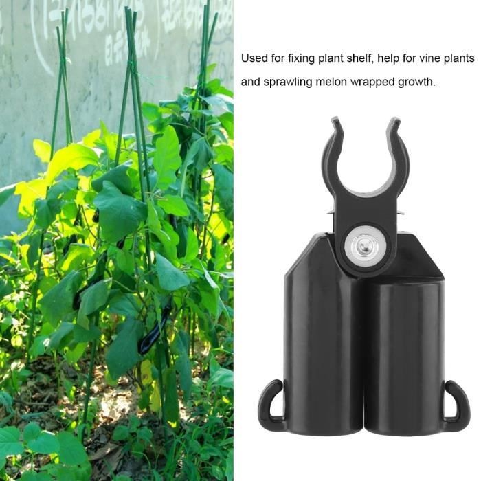 100 Pcs Clips De Support De Plantes Grimpantes Attache Plante Pinces Plantes Pour Légumes Tomates Vignes Blanc