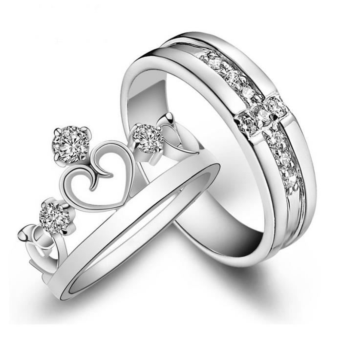 Bague de couple argent outlet