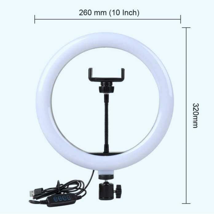 WD05891-FLASH, Éclairage Ring Light à LED avec grand trépied mobile. lampe annulaire pour photographie. Youtube. RGB Tok