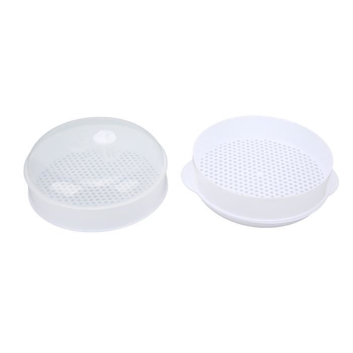 Lot De 2 Cuiseurs Vapeur En Silicone Pour Micro-ondes - Avec Séparateur, Résistants Au Froid Et à La Chaleur, Multifonctions
