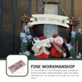 1Pc créatif bois suspendu porte de suspendue de Noël décoration guirlande lumineuse d'exterieur luminaire d'exterieur-1