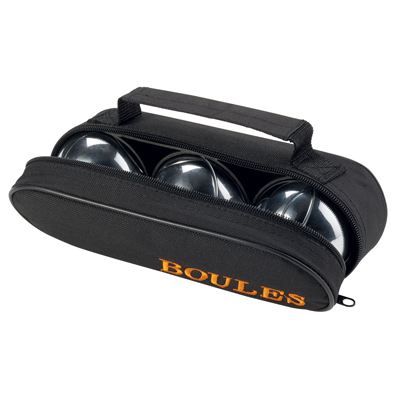 Partner - Jeu de Plein Air - 3 boules pétanques lisses + étui