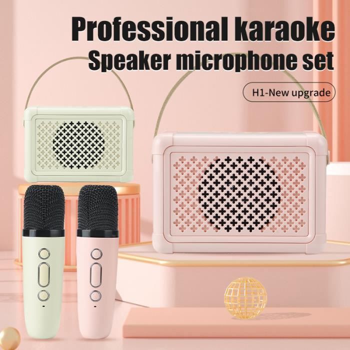 Blanc-Mic-2-Mini machine de karaoké portable pour enfants, ensemble de  microphones, haut-parleur Bluetooth, d - Cdiscount Jeux - Jouets