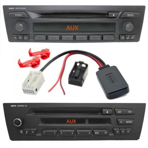 Câble d'entrée audio AUX Adaptateur pour téléphérique compatible avec E60  E63 E64 E65 E66 E81 E82 E87 E88 E90 E91 E92 E93 Lecteur CD Navigation 12