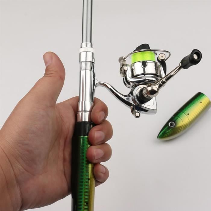 Mini Canne à Pêche Télescopique De Voyage - TotalCadeau - Neuve