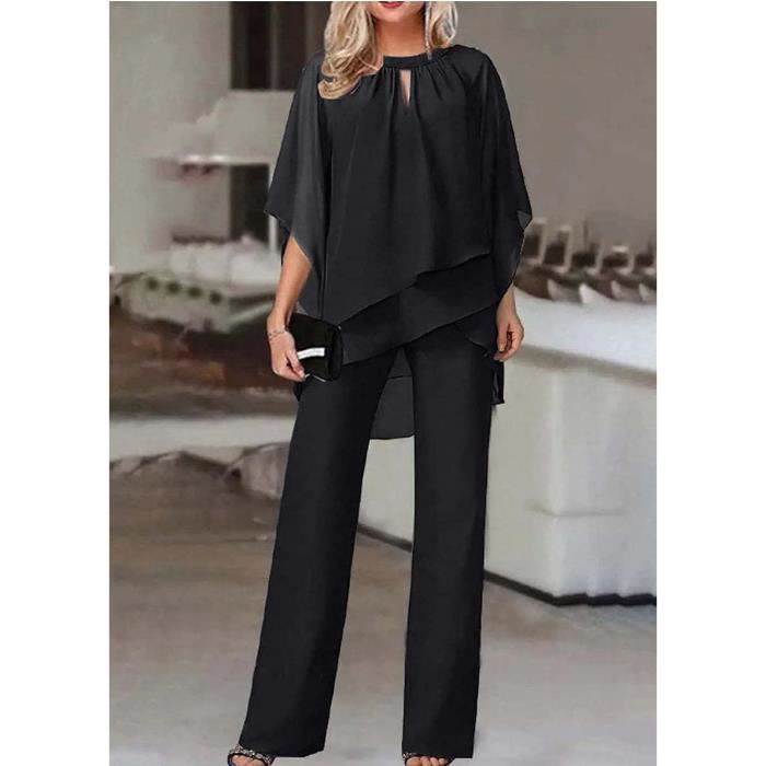 ENSEMBLE DE VETEMENTS Ensemble Femme 2 Pi ces Costume De Soir e