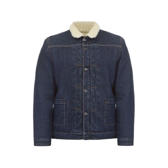 Veste Levis en jeans fourr e Made Crafted. 34470 0002. Bleu