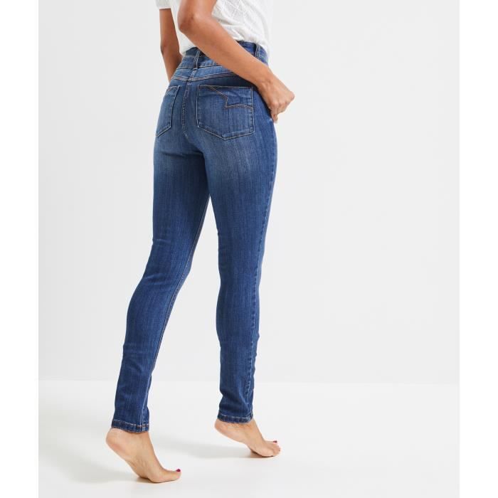 Jean slim 2025 femme marron