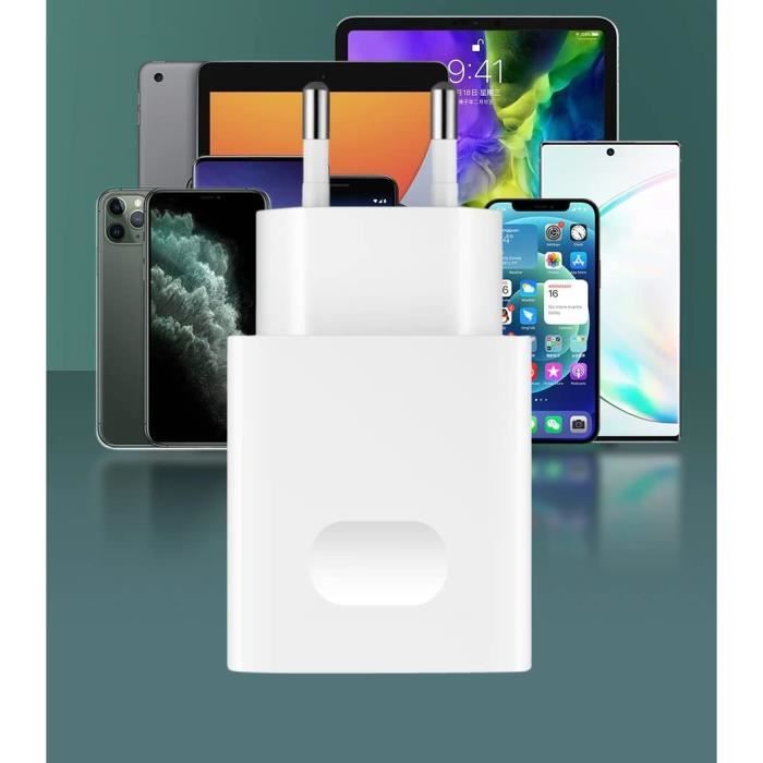 Câble De Charge Et Données K-S-Trade Pour Huawei P30 Lite - USB-C/Micro-USB, 1m, Nylon Noir