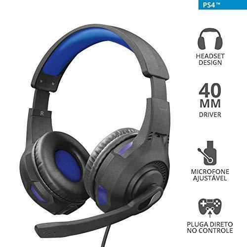 Casque Gamer Trust GXT 307B Ravu pour PS4 et PS5 Filaire Bleu Cdiscount Informatique
