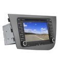 Fdit Navigateur de voiture 7in 2Din navigateur GPS CD DVD lecteur multimédia Bluetooth adapté pour Seat Leon 2 MK2 2005-2011 LHD-2