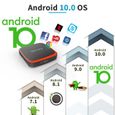 SUNNZO Android 9.0 Smart TV Box S9Max:Amlogic S905X3 Quad-Core A55 64 Bits Chipset ,4Go + 32Go,H265 8K 60FPS,HDR, Netflix,2.4G/5.0G-2