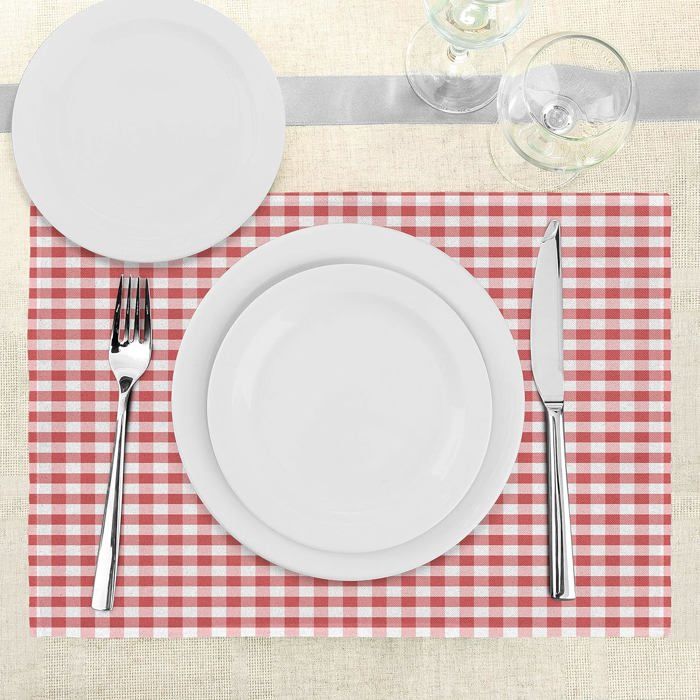Lot De 4 Sets De Table En Cuir Pu,Set De Table Lavable Imperméables Sets De Table Résistant À La