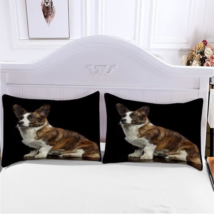 Parure De Lit 3D Housse De Couette 1 Personne 90x200cm Chat - Microfibre Douce Pour Ados Enfants